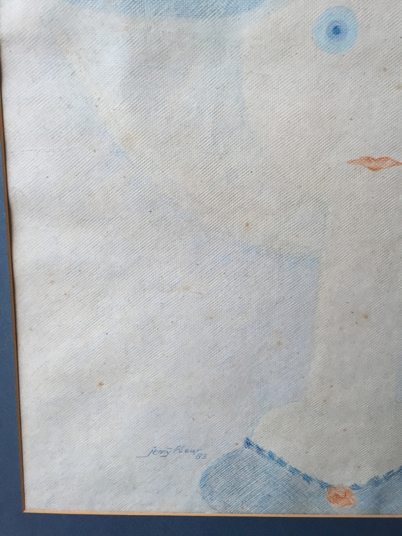 Jenny Fleur - Potlood, pastel, conté 1983 - Vormenspel 8 kopen? Bied vanaf 1!