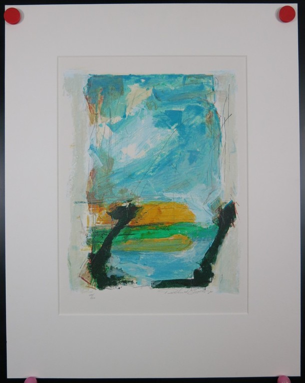 Richard Smeets: Abstract met geel en groen  kopen? Bied vanaf 1!