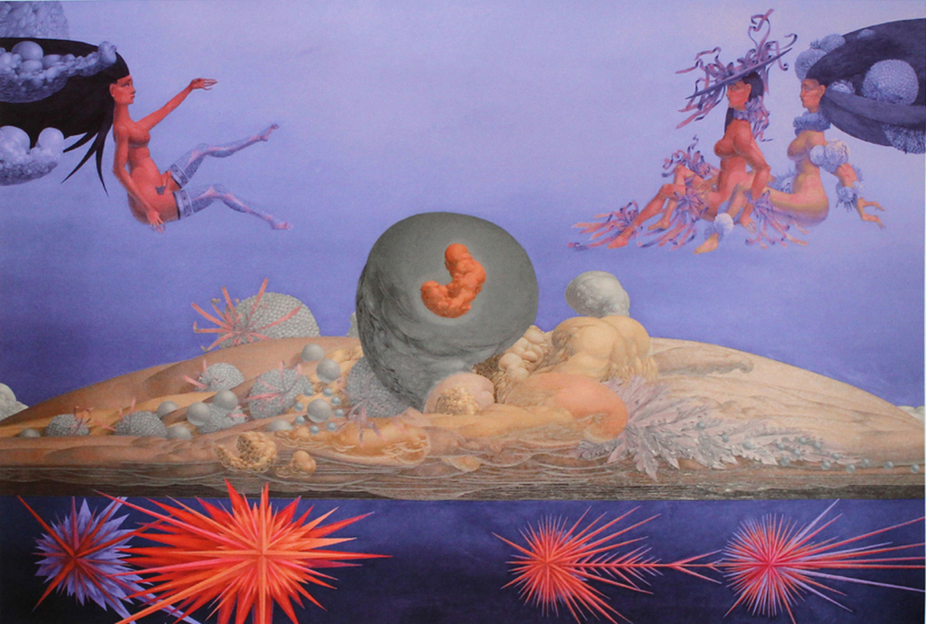 WOLFGANG HUTTER. Prachtige Giclee van zijn sprookjesachtige werk 2014. verkocht voor € 79!