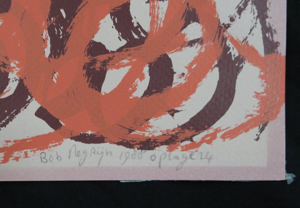 Lot met 2 zeefdrukken van Bob Negryn: Zonder titel kopen? Bied vanaf 1!