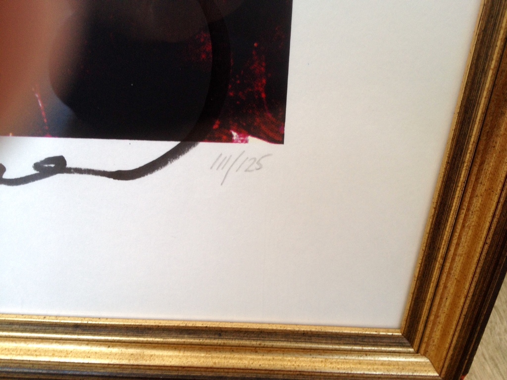 Herman Brood, grote gesigneerde zeefdruk, Torso Rood kopen? Bied vanaf 750!