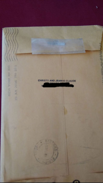 Christo- The Floating Piers 2016. handgesigneerd plus stuk stof kopen? Bied vanaf 90!