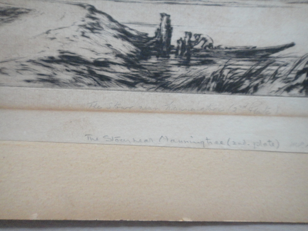 William Palmer Robins (1882-1959), droge naald ets, 'The stour near Manningtree' kopen? Bied vanaf 1!