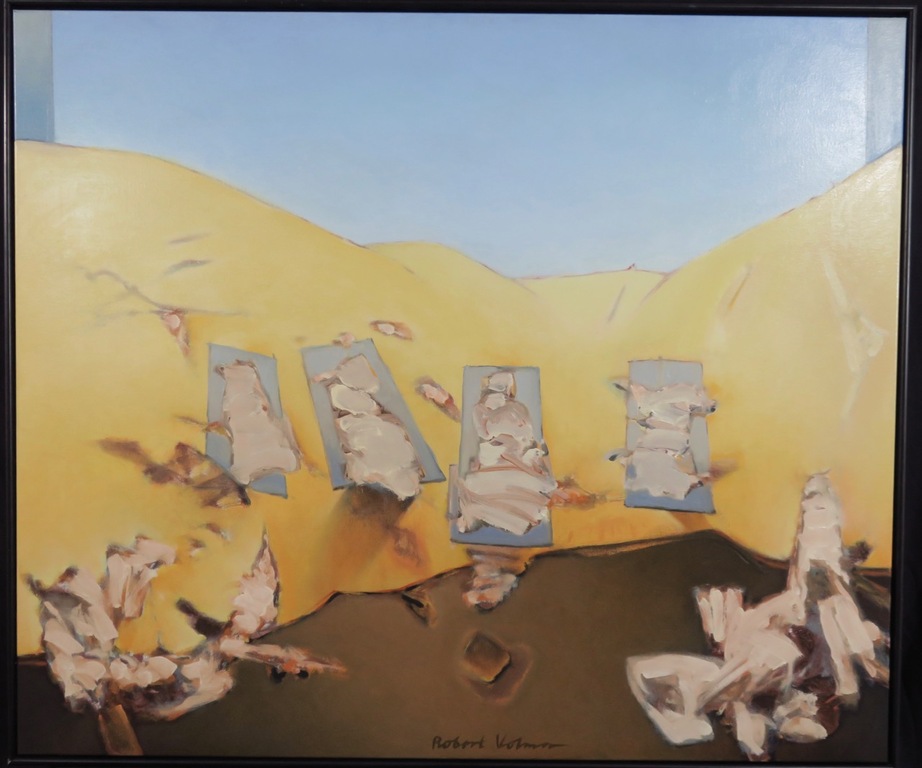 Robert Volmer: Olieverf op doek, Human Landscape - Ingelijst (Groot) kopen? Bied vanaf 300!