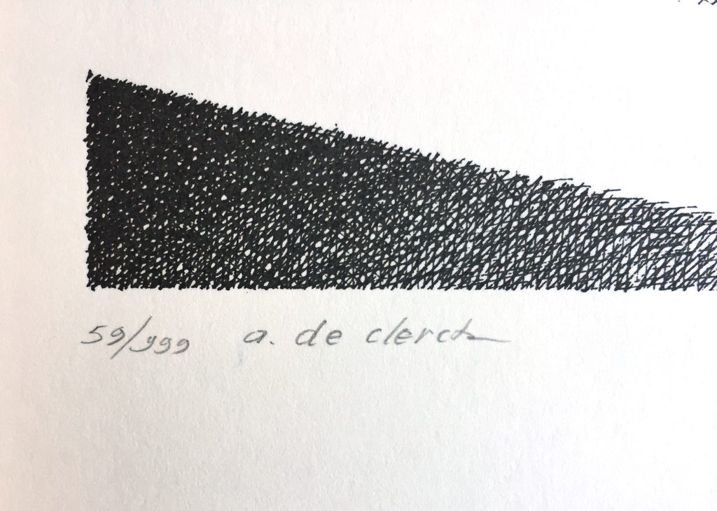 Antoon de Clerck - Zittend figuur - Gesigneerde zeefdruk - 1987 kopen? Bied vanaf 15!