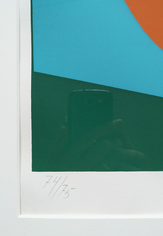 Richard Mortensen - Abstracte compositie, zeefdruk (ingelijst) kopen? Bied vanaf 95!