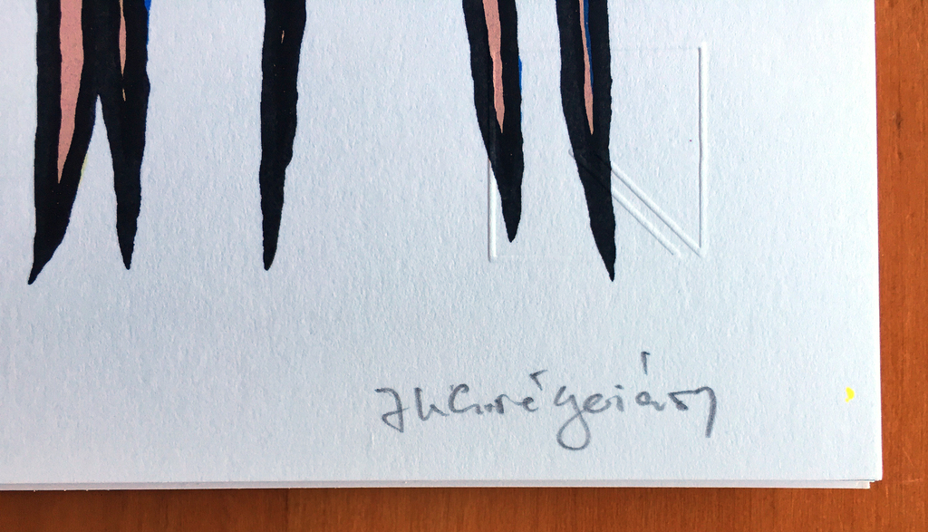 Jan Grégoire - Springbok - Gesigneerde zeefdruk - E/A ex. - 1987 kopen? Bied vanaf 10!