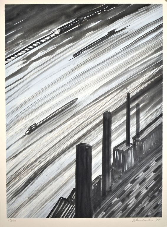 Jeroen Henneman: Zeefdruk. Zonder titel verkocht voor € 180!