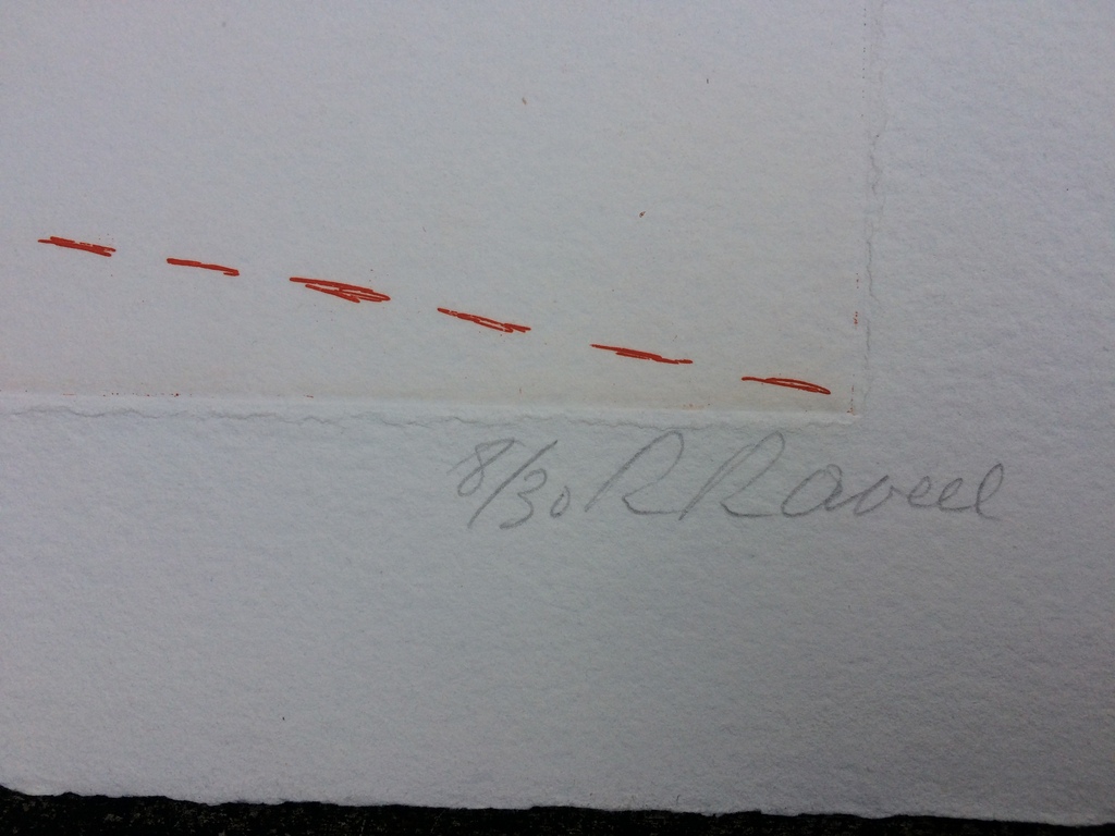 Roger Raveel, mooie ets in goede staat: 8/30 kopen? Bied vanaf 425!