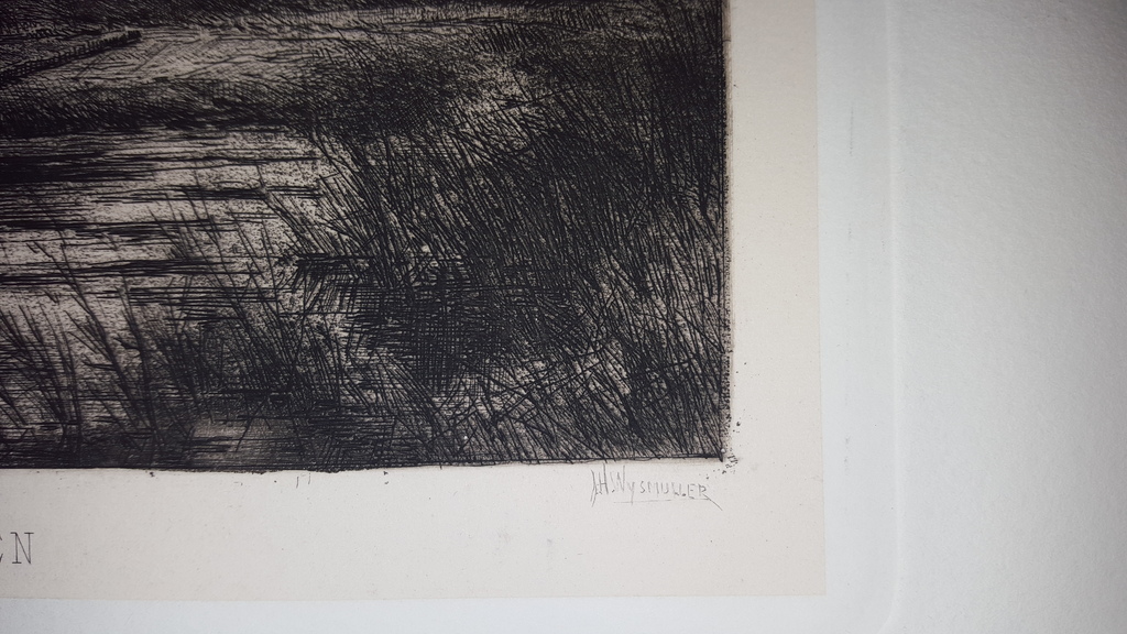 J.H. Wijsmuller (1855-1925) - ets, landschap bij Zutphen, gesigneerd kopen? Bied vanaf 49!