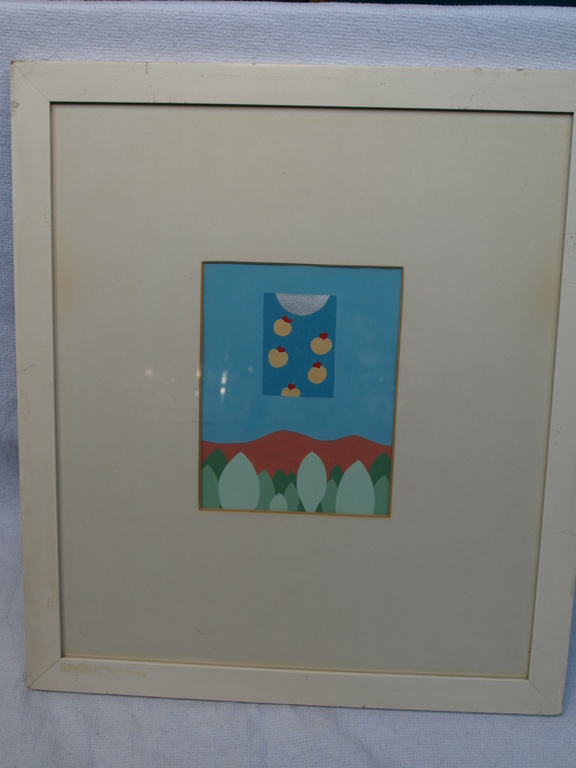 Anton Ruijtenbeek  – Gouache op papier - In de stilte van de nacht – Ingelijst - 44 x 50 cm kopen? Bied vanaf 1!