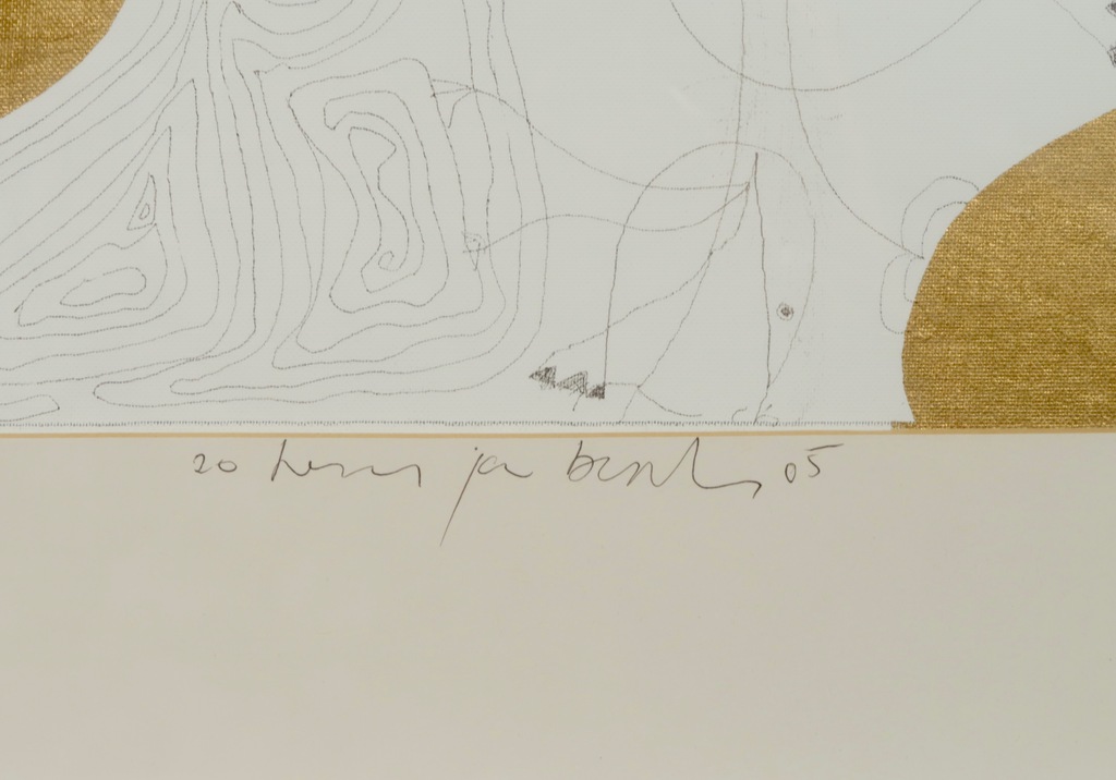 Herman Jan Bosch: Gemengde techniek op paneel, Trois oiseaux - Ingelijst kopen? Bied vanaf 20!