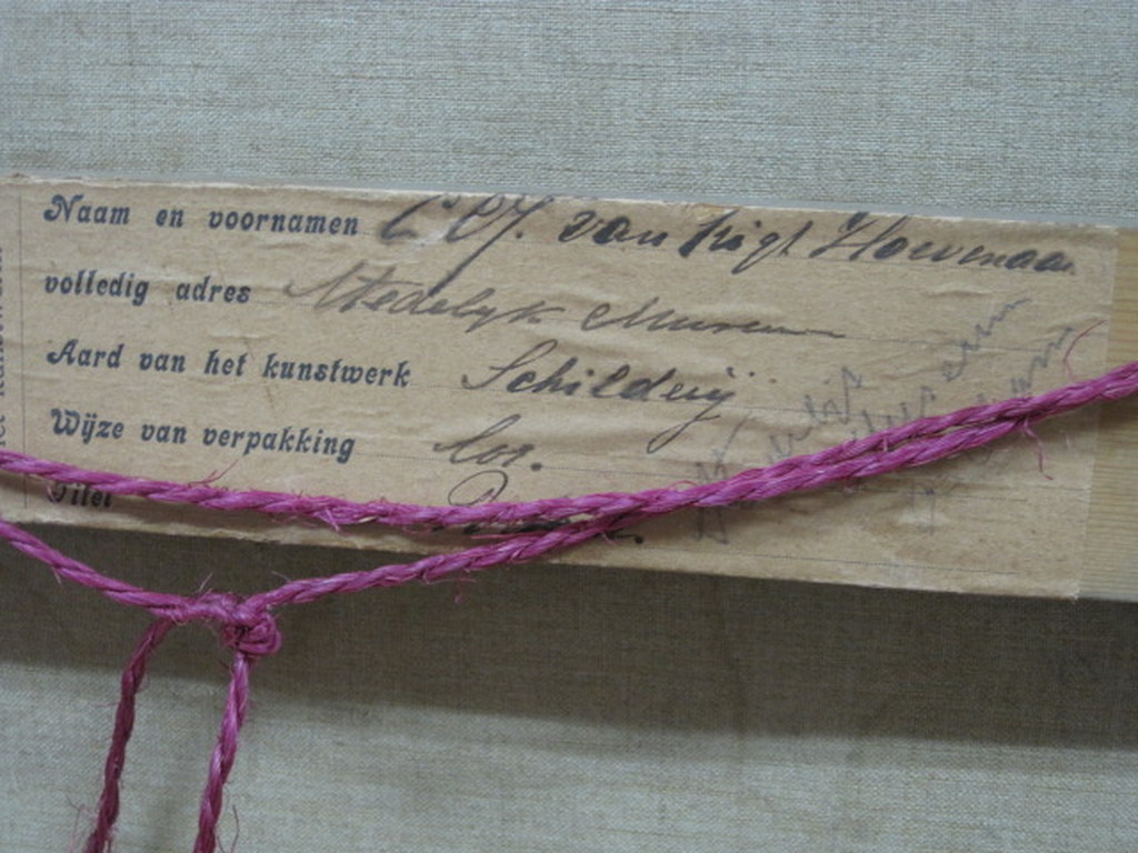 Corn. van Trigt 1854-1924 olieverf (zelf)portret omstreeks 1880 GROOT!! kopen? Bied vanaf 1!