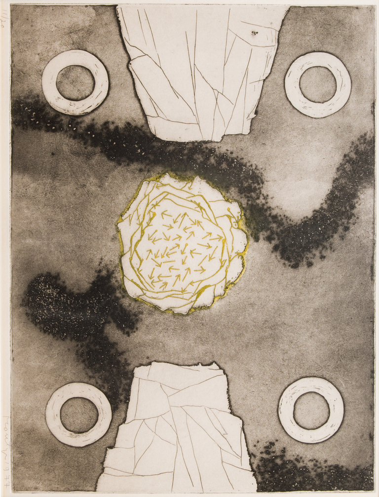 Ingelijst in aluminium lijst No124, een ets van Jan Montyn kopen? Bied vanaf 35!