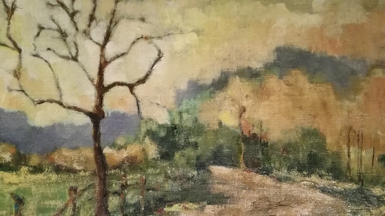 Onbekend kunstenaar, Olieverf op doek, Landschap kopen? Bied vanaf 1!