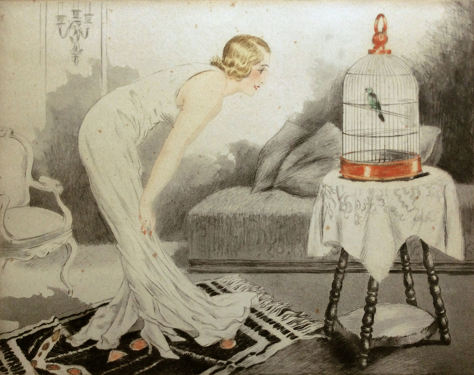 LAATSTE KANS! Georges Grellet - art deco lithografie kopen? Bied vanaf 75!