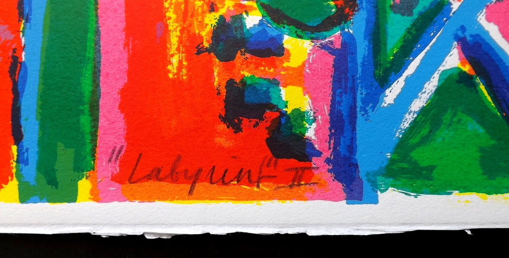 Gertie Janssen - zeefdruk - Labyrinth II kopen? Bied vanaf 1!