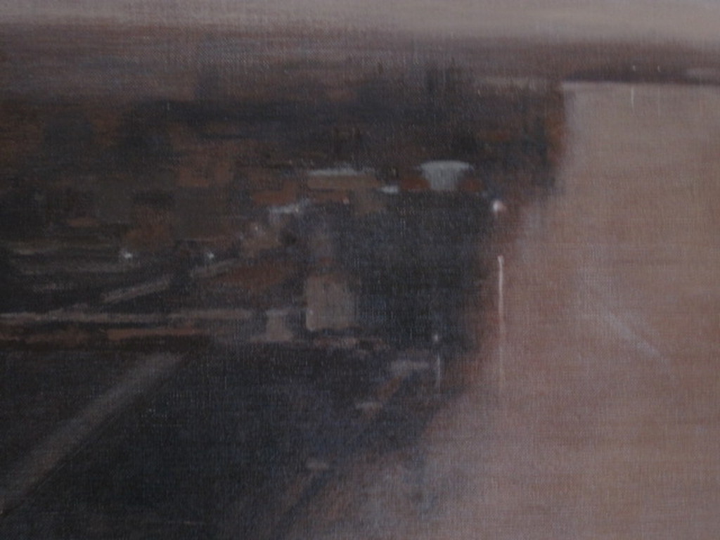 sfeervol impress. olieverf op doek "Haven bij invallende zomeravond" gesigneerd  kopen? Bied vanaf 1!