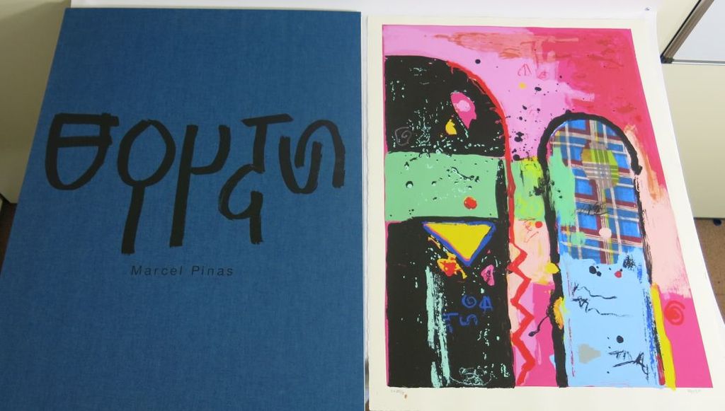 Marcel Pinas: Portfolio Afaka, 5x Zeefdruk (groot formaat) verkocht voor € 410!