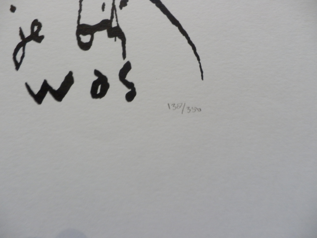 HERMAN BROOD  HANDGESIGNEERDE En Gelimiteerde ZEEFDRUK  OF JE BIJ GOD WAS kopen? Bied vanaf 125!
