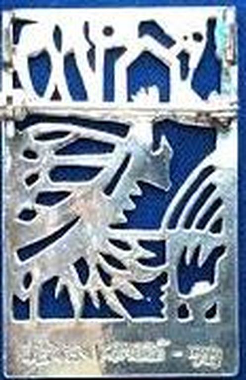 Jeroen Krabbé, zilveren broche/hanger kopen? Bied vanaf 45!