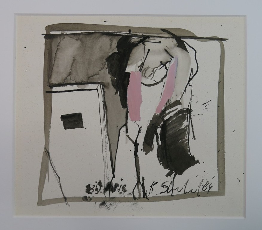 Kees Streefkerk: Gemengde techniek, Naakt torso  verkocht voor € 37!