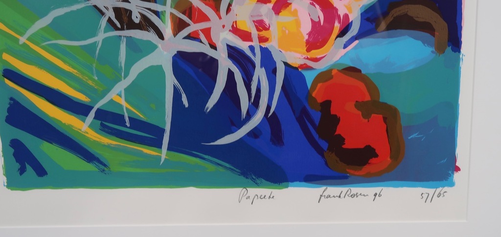 Frank Rosen: Zeefdruk, Papeete - Ingelijst kopen? Bied vanaf 20!