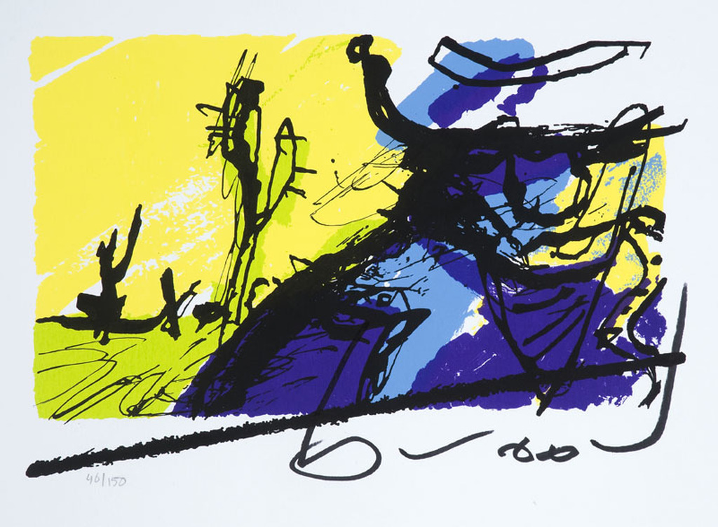 Herman Brood - Handgesigneerde zeefdruk "Bono" (U2) verkocht voor € 165!