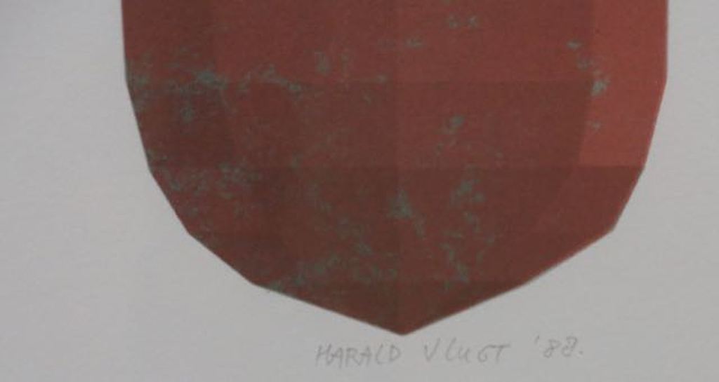 Harald Vlugt: Zeefdruk, Round About Pink -Ingelijst kopen? Bied vanaf 40!