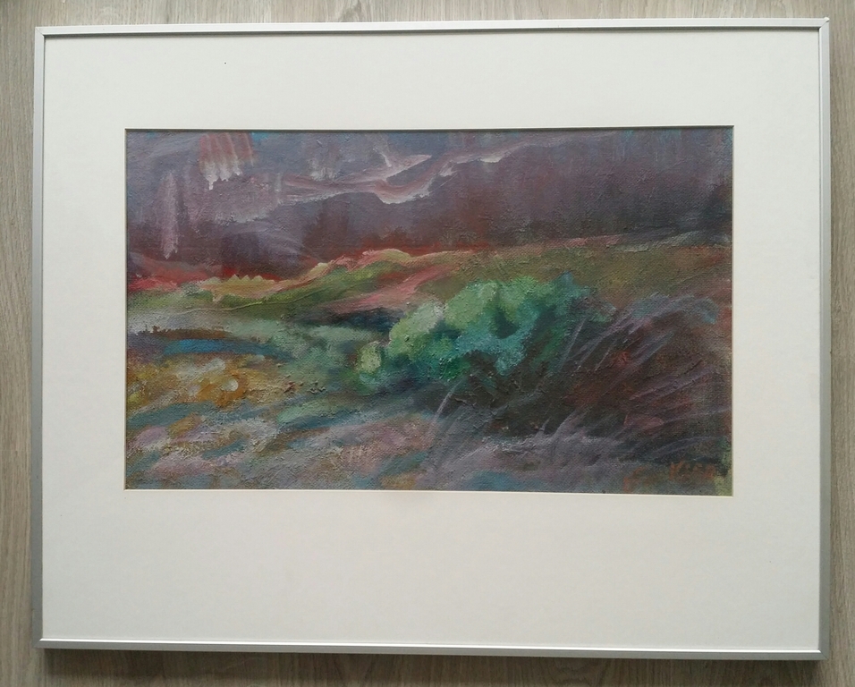 Jan van der Veer. Landschap. Olieverf op board. kopen? Bied vanaf 1!