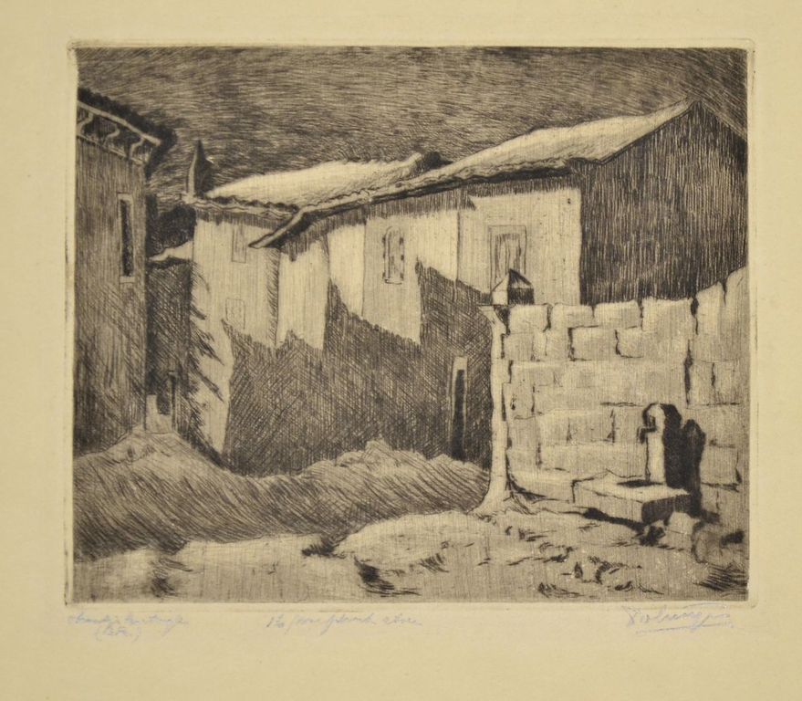 Dick van Luijn: Ets. Fonteintje kopen? Bied vanaf 1!