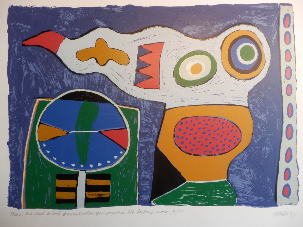 CLEMENS BRIELS Zeefdruk THERE IS NO NEED... uit 1995 verkocht voor € 145!