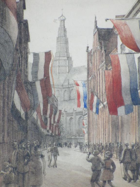 Roelof Gerbrands, Feestdag in Haarlem, Kleurets 1939 kopen? Bied vanaf 60!