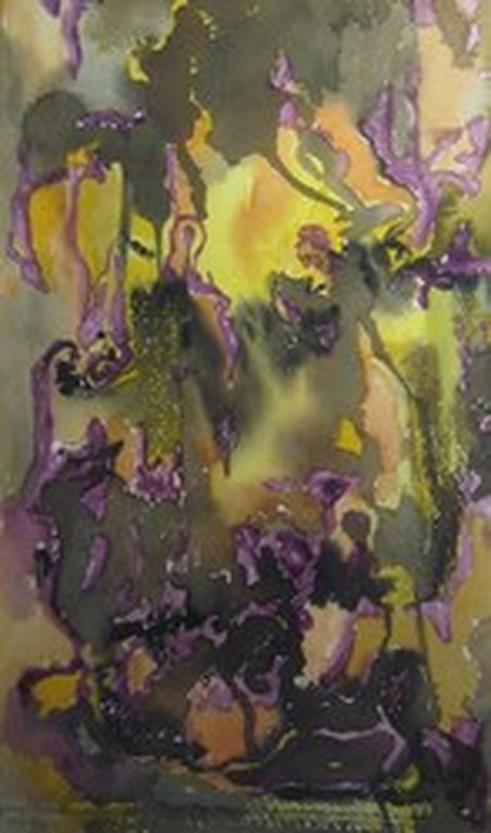 Grietje Nagel-Medema (1899-1994) - Abstracte aquarel 1974 kopen? Bied vanaf 40!