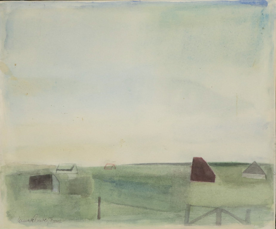 Guus de Ruiter: Aquarel, Texel verkocht voor € 35!