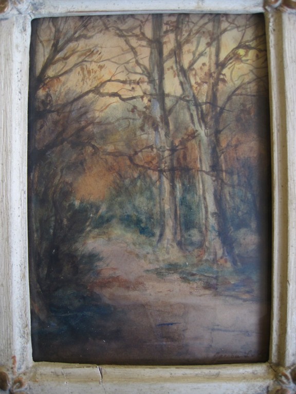 L.J. Stuiveling v Essen aquarel "herfstbos" impressionisme omstreeks 1900 kopen? Bied vanaf 1!
