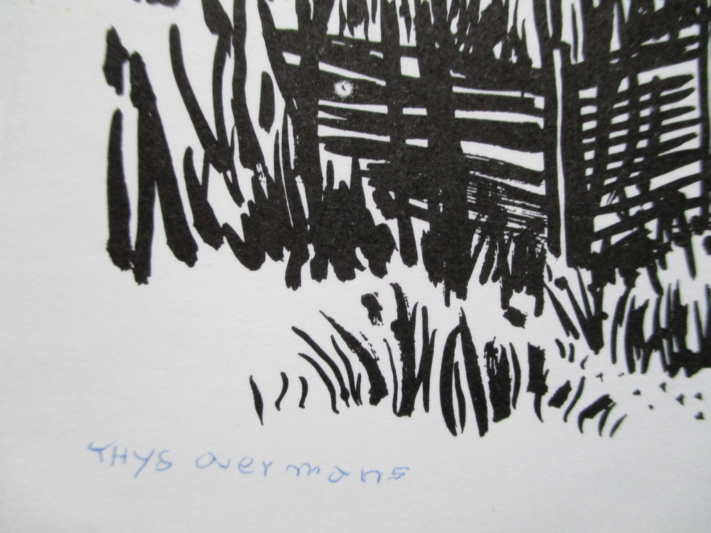 Thijs Overmans, tekening, 1974 kopen? Bied vanaf 35!