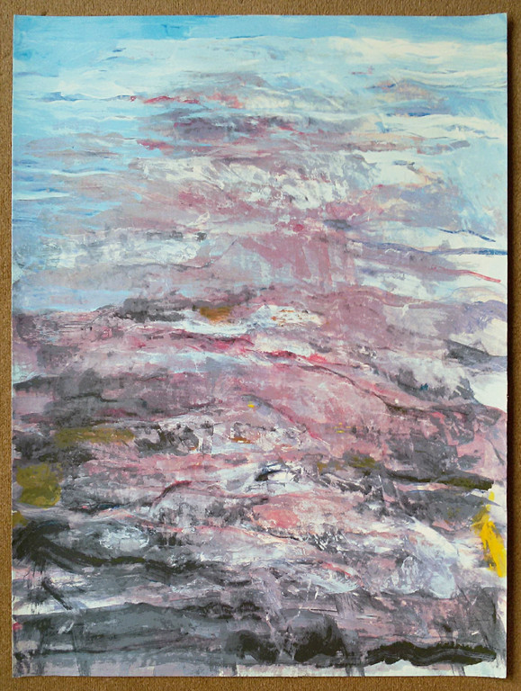 Kees van Bohemen - Onbestemd landschap, zeefdruk (groot) kopen? Bied vanaf 75!