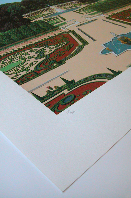 LESLIE SMITH, lithografie, ‘Paleistuin het Loo’, 1991, handgesigneerd kopen? Bied vanaf 23!