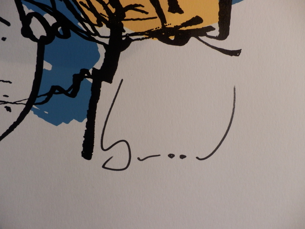 HERMAN BROOD  HANDGESIGNEERDE En Gelimiteerde ZEEFDRUK  OF JE BIJ GOD WAS kopen? Bied vanaf 125!