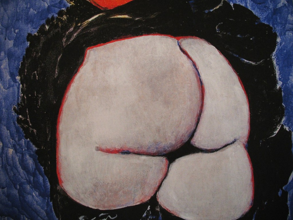 Ernst Fuchs, Giclée op canvas, Die Kopfsammlerin kopen? Bied vanaf 75!