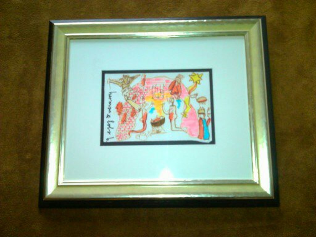 Herman brood en Lola Brood , tekening ,  Kerstmis kopen? Bied vanaf 550!