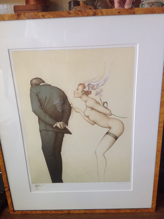 Michael Parkes: Litho, 'A gift for the disillusioned man' kopen? Bied vanaf 400!