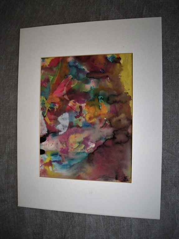 Uniek 1981 gesigneerd Walasse Ting Aquarel "Flowers"  (Sam Middleton collectie) kopen? Bied vanaf 850!