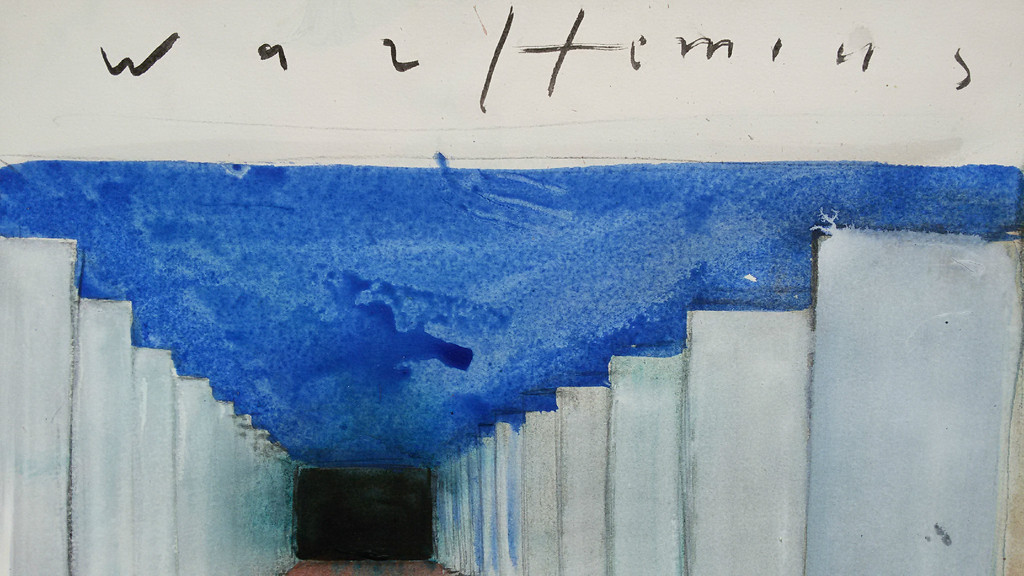 Piet Warffemius - Tuinmuur, gemengde techniek op papier kopen? Bied vanaf 120!