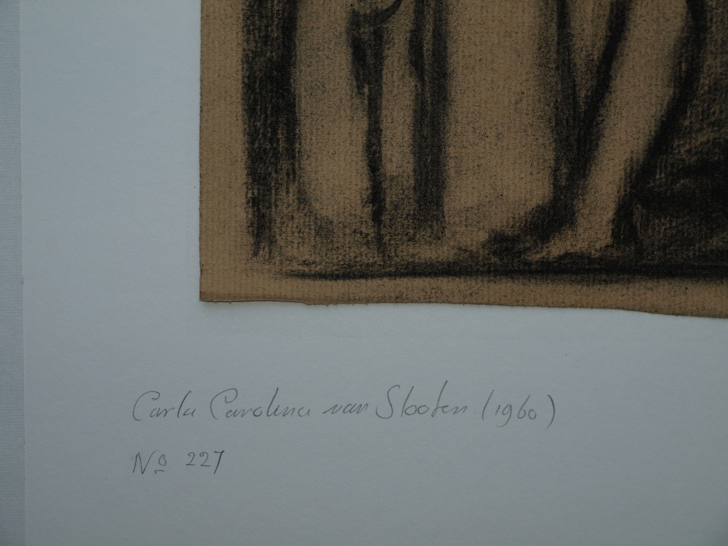 Carla van Slooten (1960) – Houtskooltekening – Naakt – Gesigneerd - ca 1980 kopen? Bied vanaf 1!