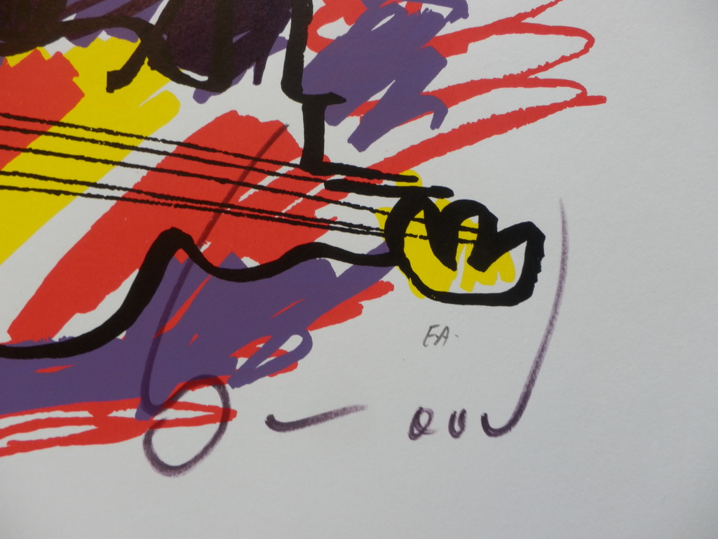 HERMAN BROOD, Gelimiteerde en HANDGESIGNEERDE Zeefdruk  ELVIS kopen? Bied vanaf 155!