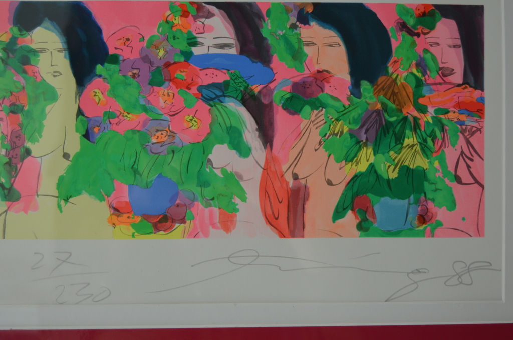 Walasse Ting: Zeefdruk - 'Girls' - opl. 230 ex. - 1988 kopen? Bied vanaf 449!