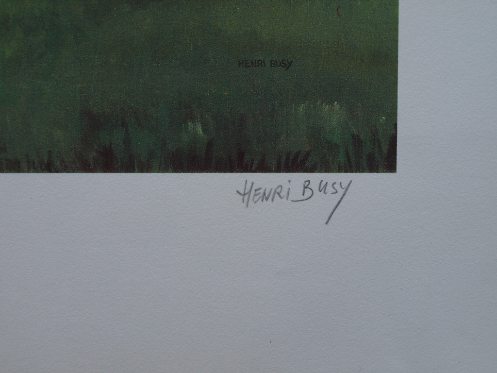 Henri Busy : Litho – Dutch Open Polo – gesigneerd – nr 1 van 100 ex. kopen? Bied vanaf 1!