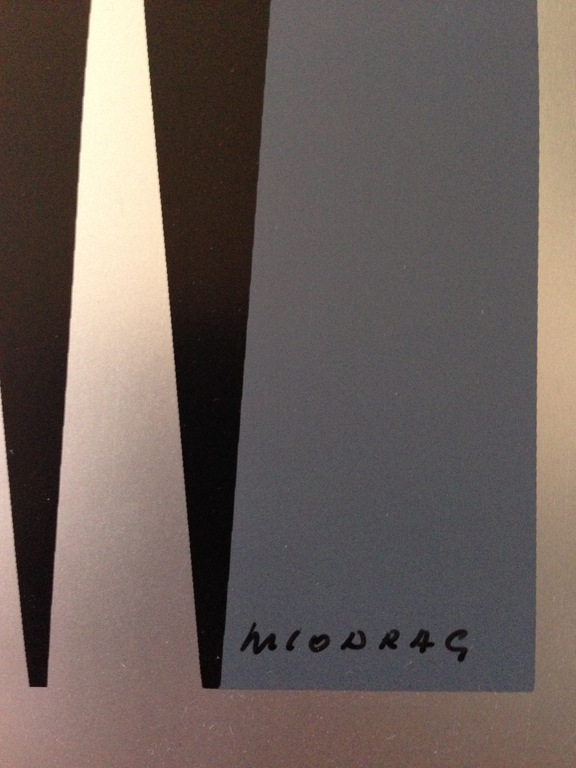 Miodrag Dordevic - Kleurzeefdruk - geometrische abstractie - Gesigneerd - 93/100 kopen? Bied vanaf 87!